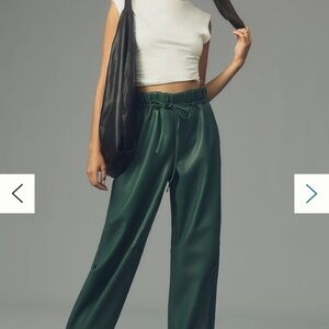 Pilcro Faux Leather Soft Parachute Pants